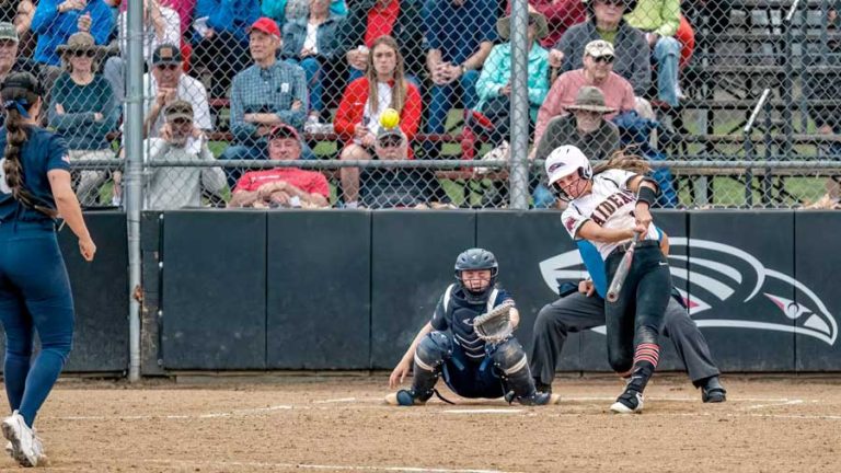 Southern Oregon hit the 30-win mark for the 10th consecutive full season by finishing off a four-game sweep of Bushnell on Saturday, 7-0 and 14-2 at Schwab Field in Eugene. Al Case photo