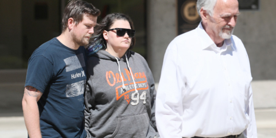 Former Asante Rogue Regional Medical Center nurse Dani Marie Schofield leave the Jackson County Jail after posting $400,000 bond in June 2024. Rogue Valley Times file photo