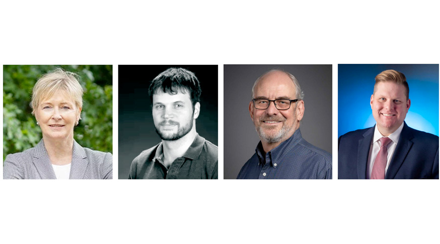 A panel discussion between, from left, Regina Lawrence, Ryan Haas and Bert Etling will be moderated by David Sommers.