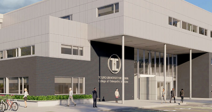 A medical school similar to this illustration of a medical campus in Great Falls, Montana, has been proposed in Medford. Photo courtesy of Touro University