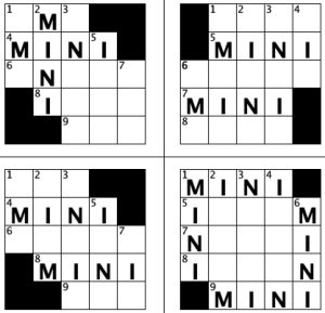 mini crosswords by Steve Weyer mini crosswords by Steve Weyer