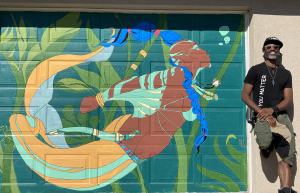 Artist Micah BlackLight will have a new display available for viewing at the November First Friday event in Ashland. (Photo by Peter Finkle)