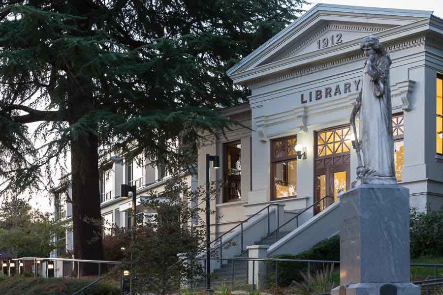 The original Ashland Public Library, funded by a local fund drive and a grant from Andrew Carnegie, opened in 1912. The original space is now largely occupied by the children's library portion of the since-expanded library. Bob Palermini photo