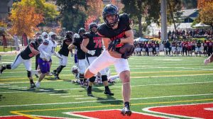 Action from the Southern Oregon Raiders 41-40 loss to No. 8-ranked Carroll (Mont.) on Saturday, Nov. 1, at Raider Stadium's Laurel Field. Ashland.news photo by Bob Palermini