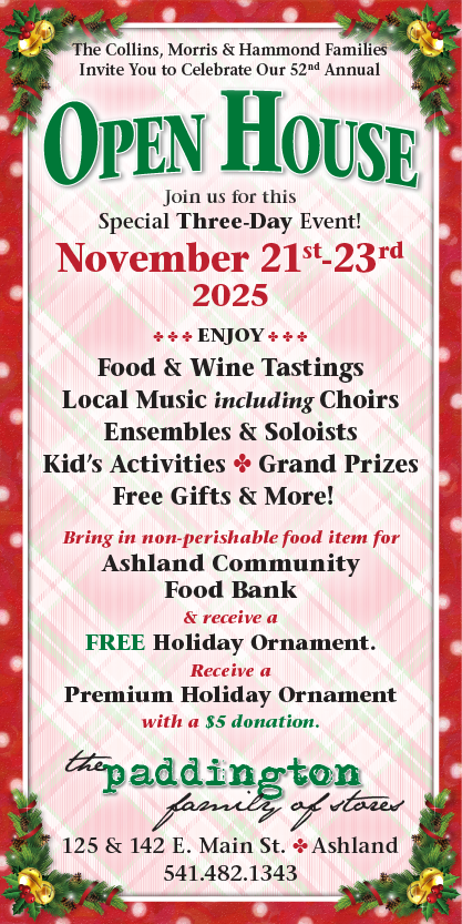 Paddinton Station Holiday Open House Ashland Oregon