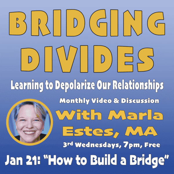 RVML’s Bridging Divides Monthly Video & Discussion with Marla Estes: “How to Build a Bridge”