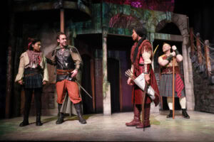 Robin Hood, left, is confronted by arrow-carrying Marian. (Photo by Ryder Kole Emerson)