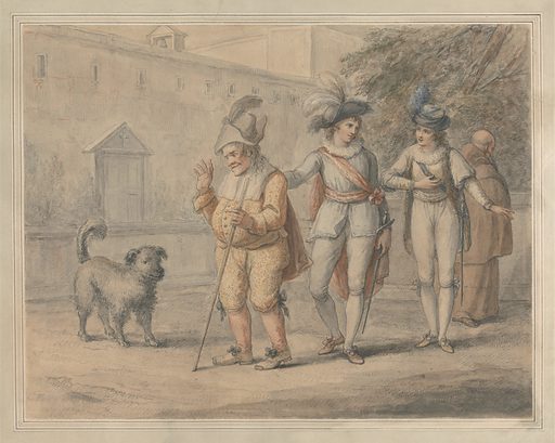 Launce Teaching His Dog Crab. 'The Two Gentlemen of Verona'