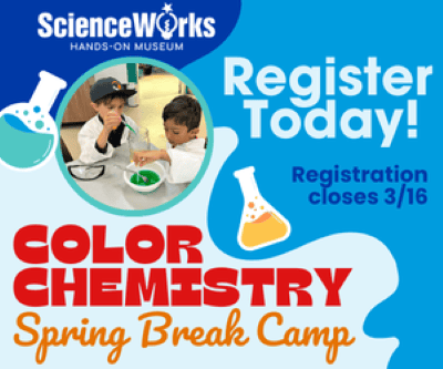 ScienceWorks Hands-on Museum Spring Break Camp Ashland Oregon
